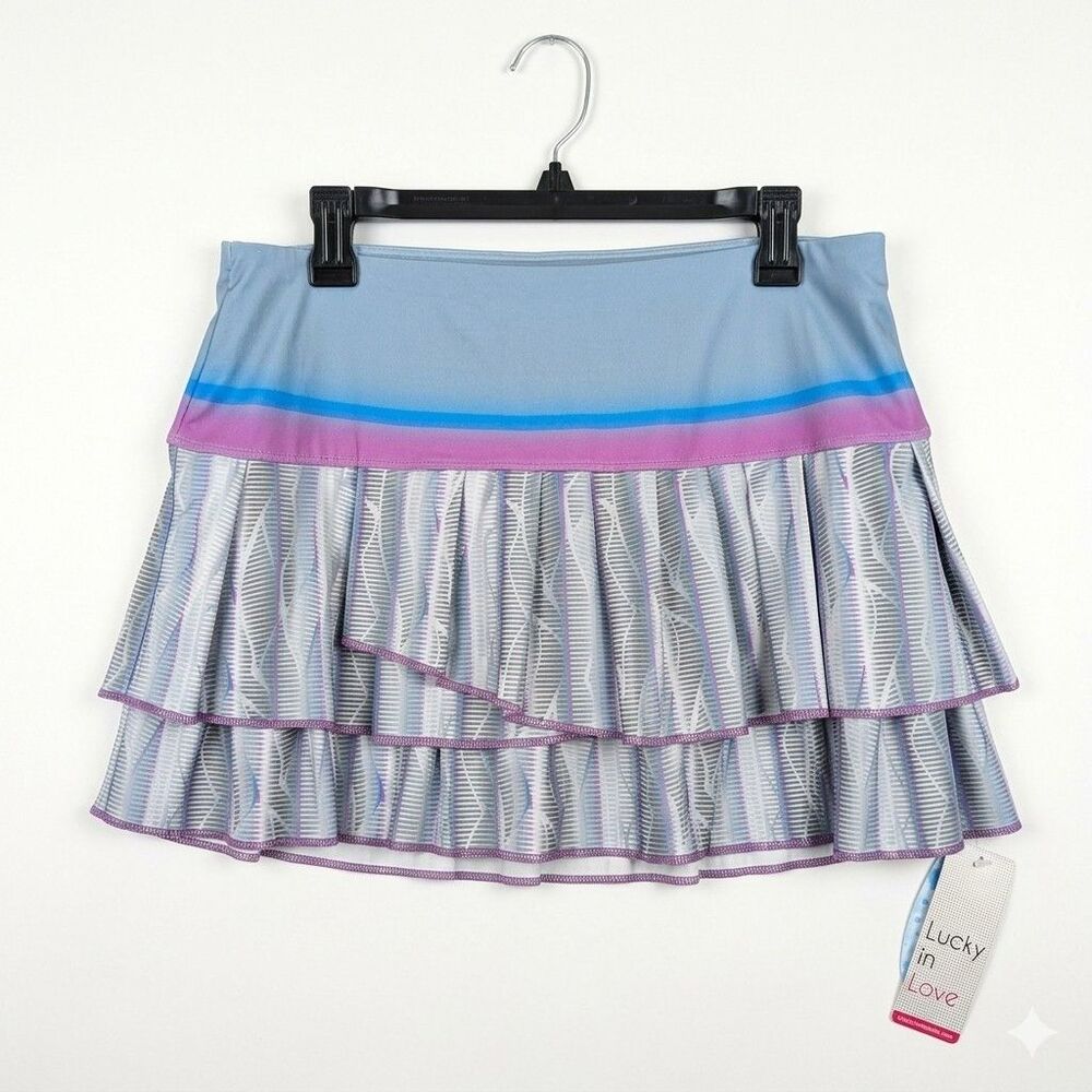 Lucky in Love Layered Tiered Skort Skirt